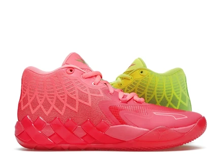 Мужские кроссовки Puma MB.01 Rick and Morty, красно-зеленые