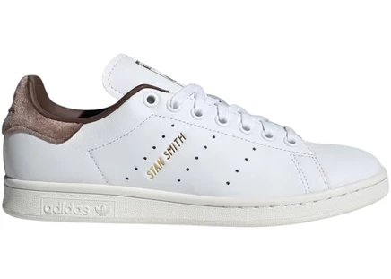 Женские кеды Adidas Stan Smith, белые/золотые/коричневые