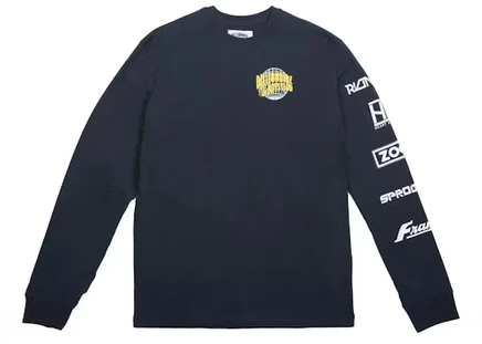 Мужской лонгслив Billionaire Boys Club World Tour, темно-синий