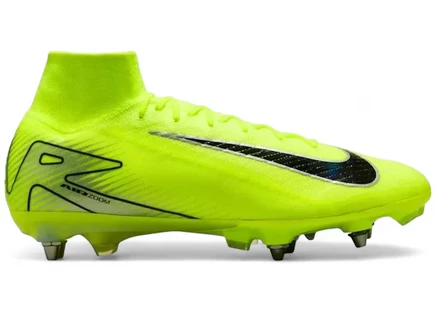 Мужские бутсы Nike Zoom Mercurial Superfly 10 Elite SG-Pro, неоново-желтые/черные