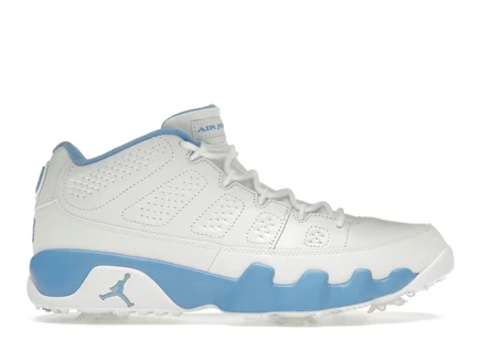 Мужские кроссовки Jordan 9 Retro Low Golf, белые/University Blue