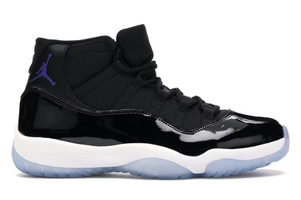 Мужские кроссовки Jordan 11 Retro Space Jam (2016), черно-фиолетово-белые