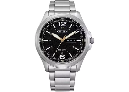Мужские часы Citizen Eco-Drive AW0110-58E, черный циферблат
