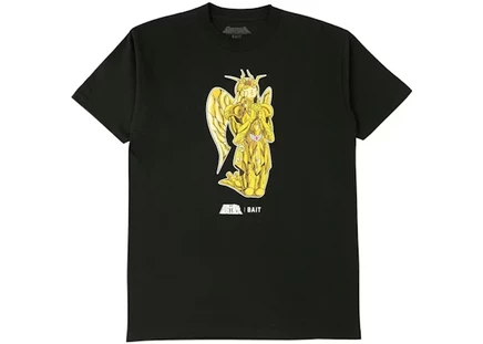 Мужская футболка BAIT x Saint Seiya Virgo Gold, черная