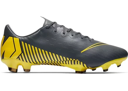 Мужские бутсы Nike Mercurial Vapor 12, серо-жёлтые