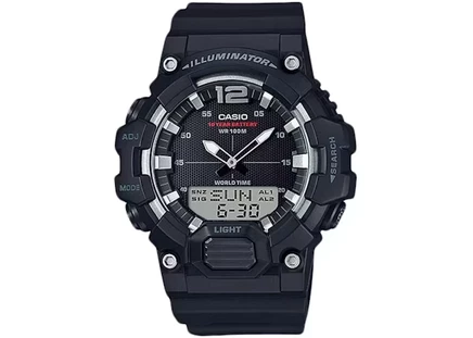 Мужские часы Casio G-Shock HDC-700-1AV, кварцевые, корпус 49 мм, ремешок и корпус из смолы, черные