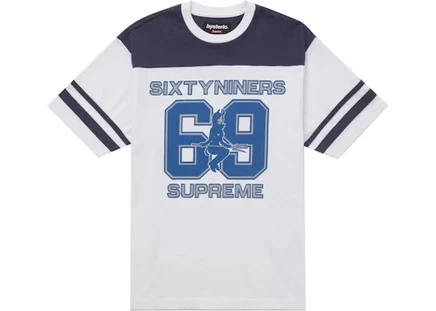 Мужской футбольный топ Supreme Hysteric Glamour 69, белый