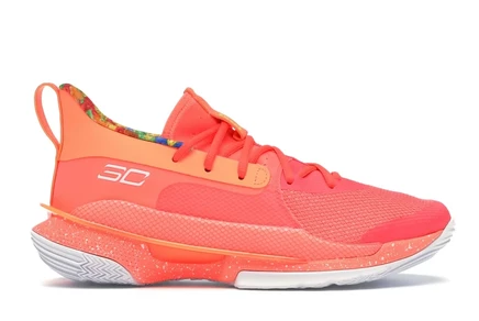 Мужские кроссовки Under Armour Curry 7 Sour Patch, персиковые
