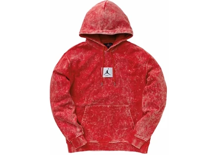 Худи Jordan Essential Washed Fleece, красное