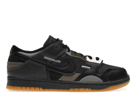 Мужские кроссовки Nike Dunk Low Scrap, черно-коричневые