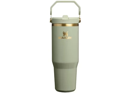 Термокружка Stanley IceFlow Flip Straw 890 мл, зеленая