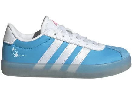 Детские кроссовки Adidas VL Court 3.0, сине-бело-розовые
