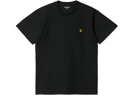 Мужская футболка Carhartt WIP S/S Chase, черно-золотая