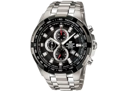 Мужские часы Casio Edifice EF-539D-1A, корпус 49 мм из нержавеющей стали, браслет стальной, кварцевые