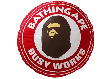Унисекс подушка Bape Big Busy Work Shop BWS, красная