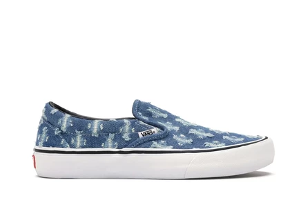 Мужские слипоны Vans Slip-On Supreme, сине-белые