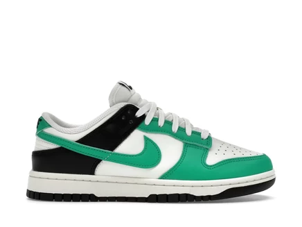 Женские кроссовки nike dunk low celtics, молочно-зеленые