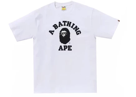 Мужская футболка Bape x God Selection XXX College, белая