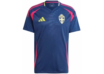 Мужская игровая майка Adidas Sweden 24 Away, темно-синяя