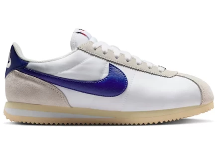 Женские кроссовки Nike Cortez Textile, бело‑серо‑темно‑синие