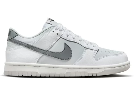 Детские кроссовки Nike Dunk Low Reflective Swoosh, белые (GS)