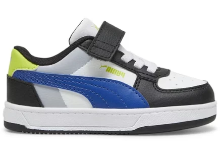 Детские кроссовки Puma Caven 2.0 Block, белые/черные/синие/неоновые