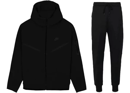 Мужской костюм Nike Tech Fleece Windrunner, черный
