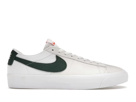 Мужские кеды Nike SB Blazer Low Pro GT, бело-зеленые