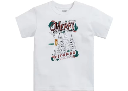 Детская футболка Kith Kithmas, белая