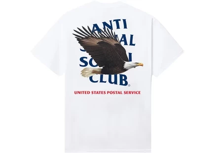 Мужская футболка Anti Social Social Club x USPS, белая