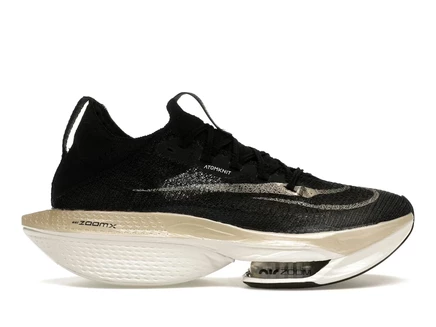 Мужские кроссовки Nike Alphafly Next% 2, черно-золотые