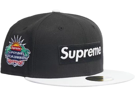 Унисекс кепка Supreme New Era Box Logo, черная