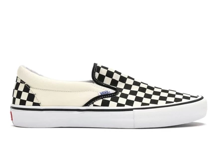 Мужские слипоны Vans Slip-On Pro Checkerboard, черно-белые
