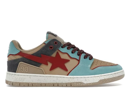 Мужские кроссовки Bape SK8 Sta #4, оливковые