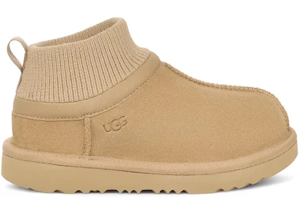Детские тапочки Ugg Classic Ultra Stretch Cuff, горчичные