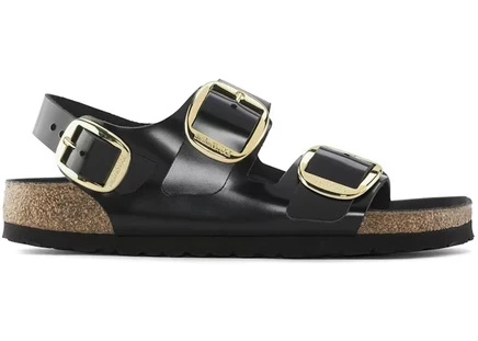 Мужские сандалии Birkenstock Milano Big Buckle, черные
