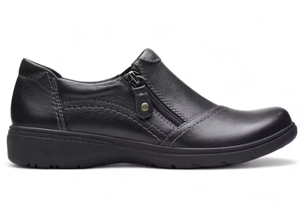 Женские кроссовки Clarks Carleigh Ray кожаные, черные