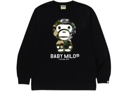 Мужской лонгслив Bape 1st Camo Baby Milo, черная