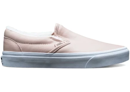 Мужские слипоны Vans Classic Slip-On кожаные, махагон