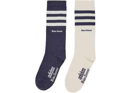 Мужские носки Adidas Wales Bonner 3-Stripes, ночной синий/белый