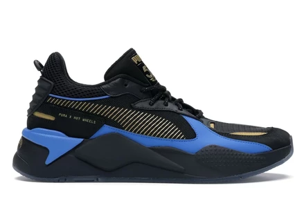 Мужские кроссовки Puma RS‑X Toys Hot Wheels Bone Shaker, черные/золотистые