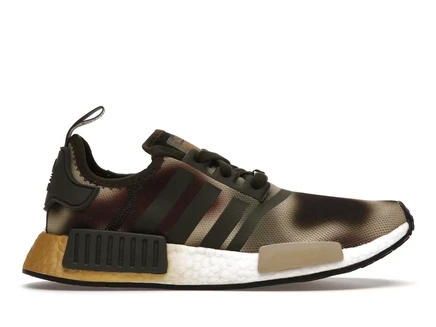 Женские кроссовки Adidas NMD R1 Leia, коричнево-золотистые