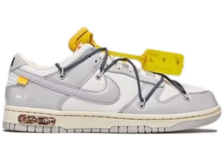 Мужские кроссовки Nike Dunk Low Off-White Lot 41, бело-серые