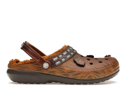 Мужские сабо Crocs Classic Lined Chewbacca, коричневые