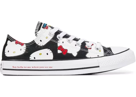 Мужские кеды Converse Chuck Taylor Ox Hello Kitty, черные