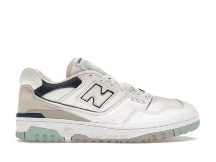 Мужские кроссовки New Balance 550, белые/сине-серые
