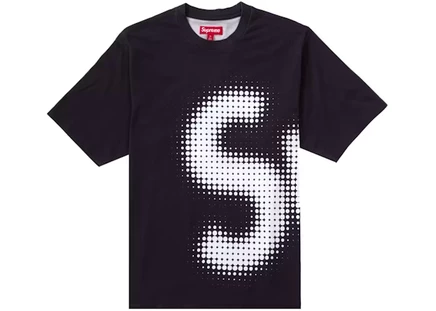 Мужская футболка Supreme Halftone короткий рукав, черная