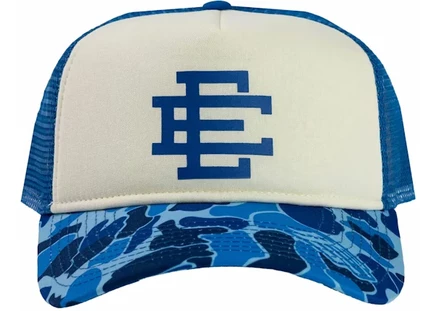 Мужская кепка Eric Emanuel EE Trucker, синяя камуфляжная