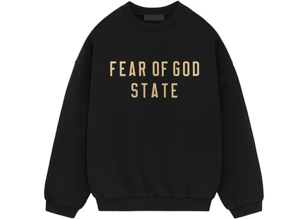 Fear of God Essentials Fleece Crewneck Black black