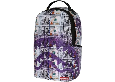 Рюкзак Sprayground Money Splat, фиолетово-белый